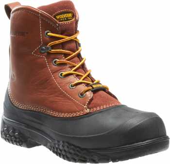 Wolverine WW5698 SwampMonster Brown, Steel Toe, EH, Waterproof Men's 6 Inch Work Boot